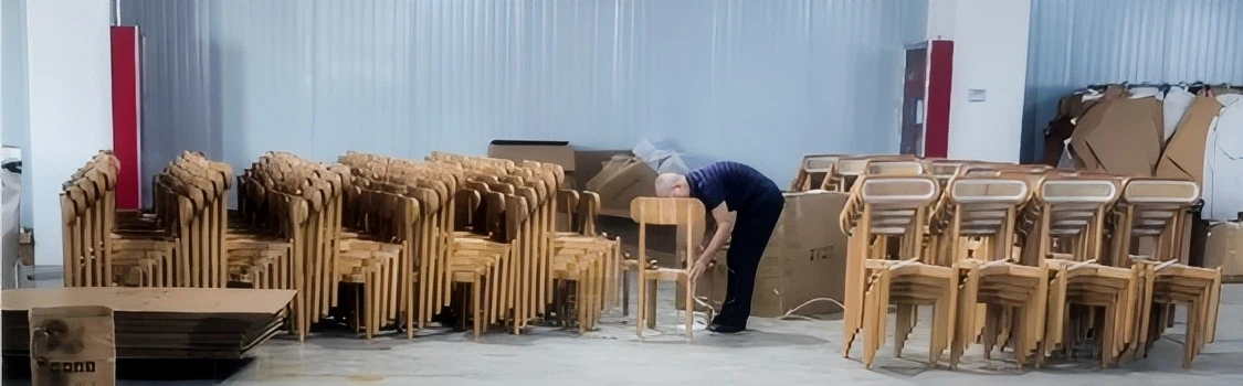 Stackable bar stools saving transportation space Stackable bar stools saving transportation space